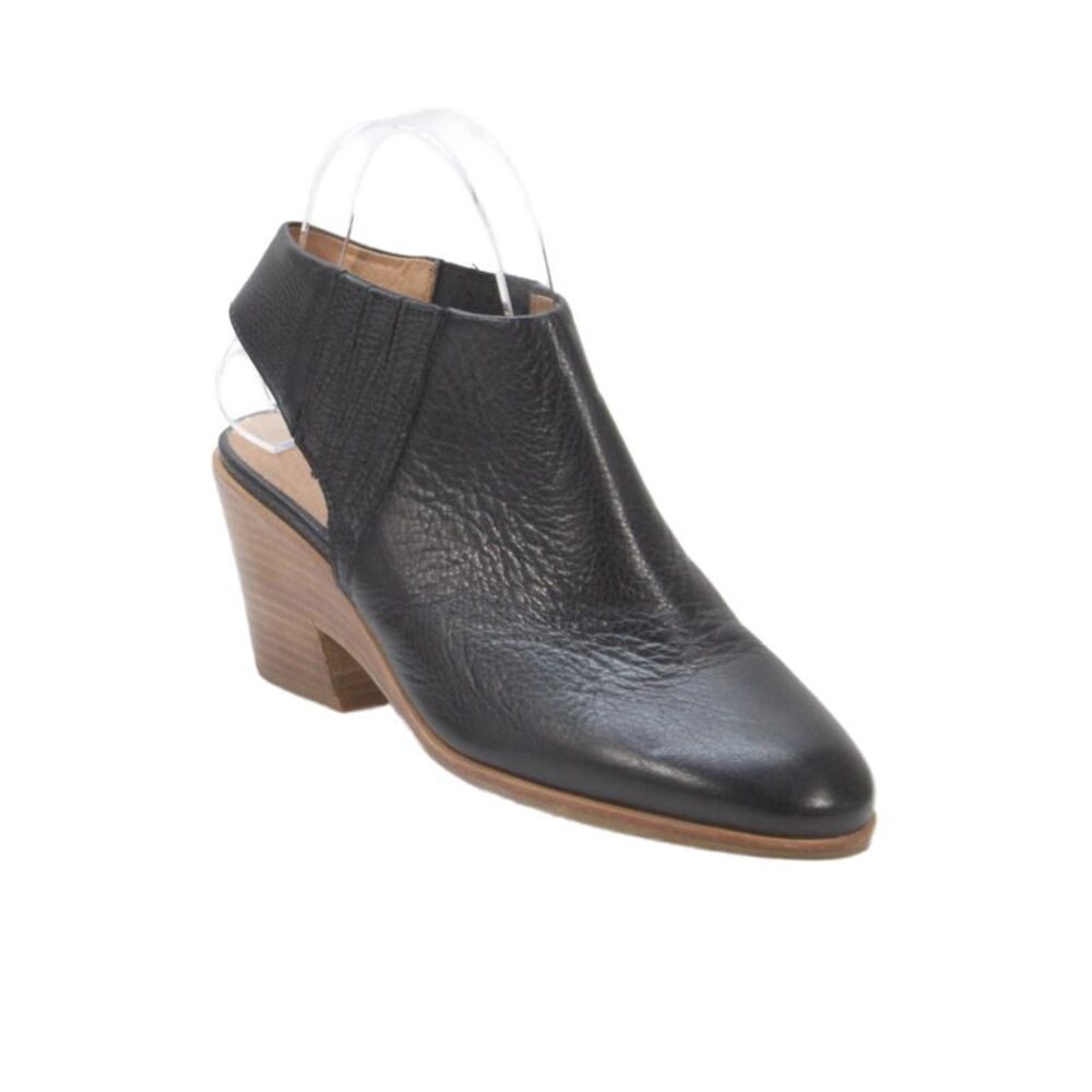 Gentle Souls Womens Leather Slingbacks Ankle Boots Black Size 8 Medium